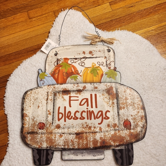 Hobby Lobby Other - Fall Blessings MDF Wood Pick Up Truck Wall Decor